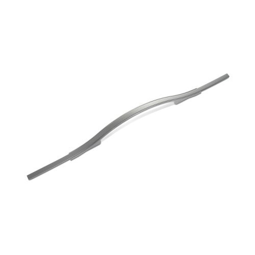 Cabinet handle silver, matt lacquered, length 160mm