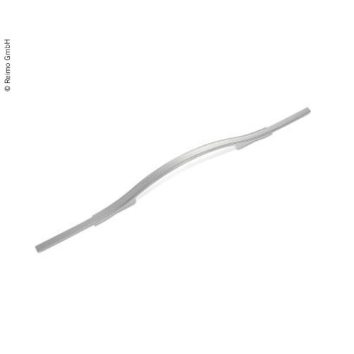 Cabinet handle silver, matt lacquered, length 160mm