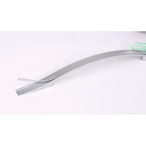 Cabinet handle silver, matt lacquered, length 160mm
