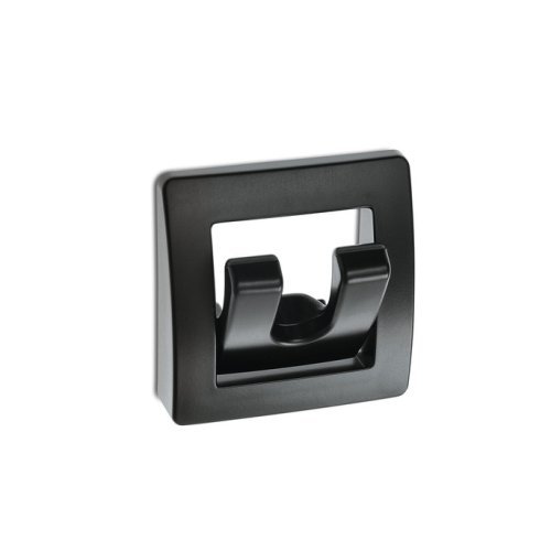Coat hooks / wall hooks black matt - sliding blister-packed
