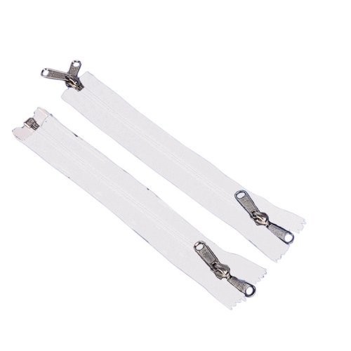 Tent-zip white, 260cm with 2 double leads