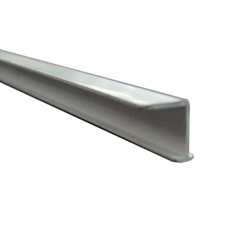 Curtain rail single track made of plastic