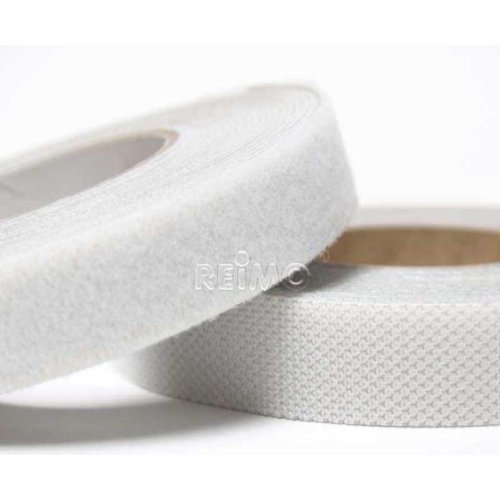 Velcro tape self-adhesive 20mm (white) 5m