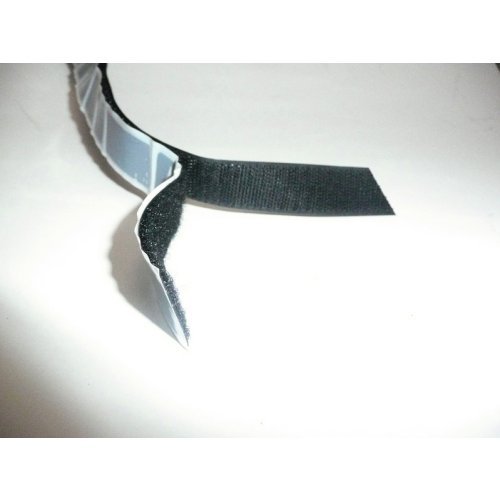 Velcro tape self-adhesive. 20mm black 5m