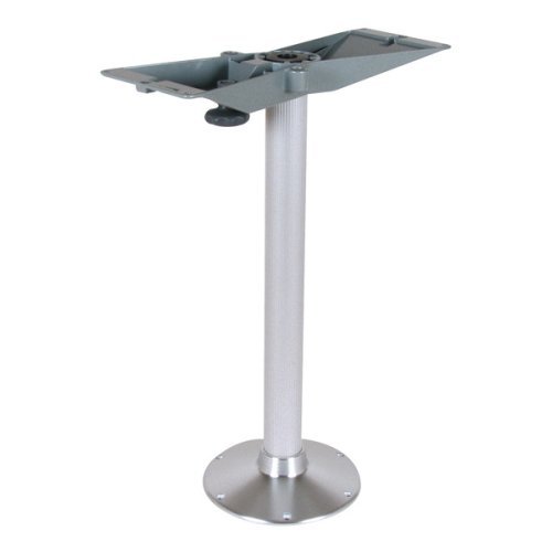 Aluminium table column with extra foot