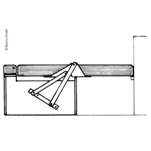 Seat bench fitting with large swivel range