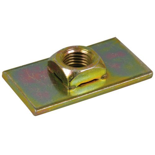 Threaded plate for safety belt