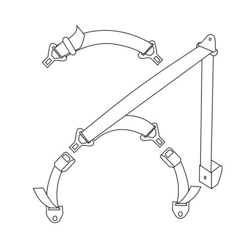 Three-point special automatic seatbelt