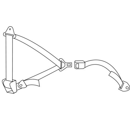Three-point special automatic seatbelt