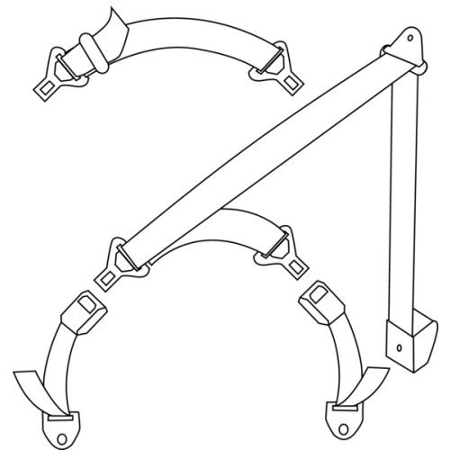 Three-point special automatic seatbelt