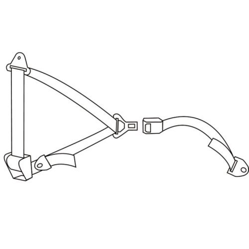 3-point automatic safety harness 400 cm