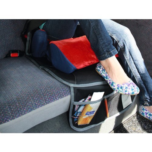 Seat cover with organizer, black