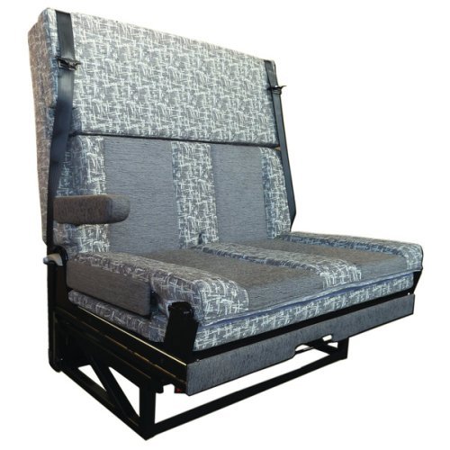 Seat-/sleeping bench, 1 lateral armrest, 3 point belts