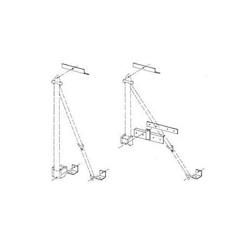 3-point retrofit set 1 for Sprinter and VW LTll, without seatbelt, for mounting