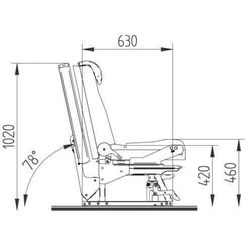 Sitzbank 540 schw/schw