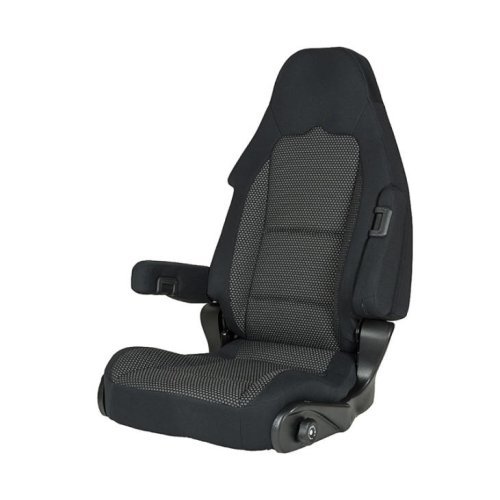 Pilot seat S 10.1, cover Ara, black/grey f. driver's side