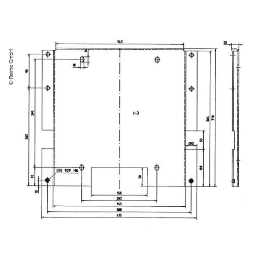 Adapter for S-type seat on rotating mount item no. 59501
