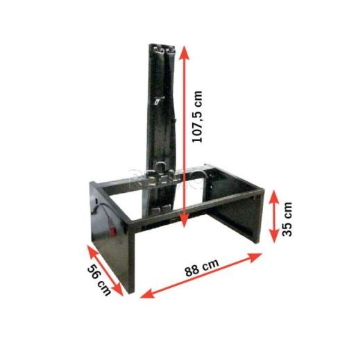 3-point belt trestle for Ducato and similar - W88 x D56 x H107.5 cm