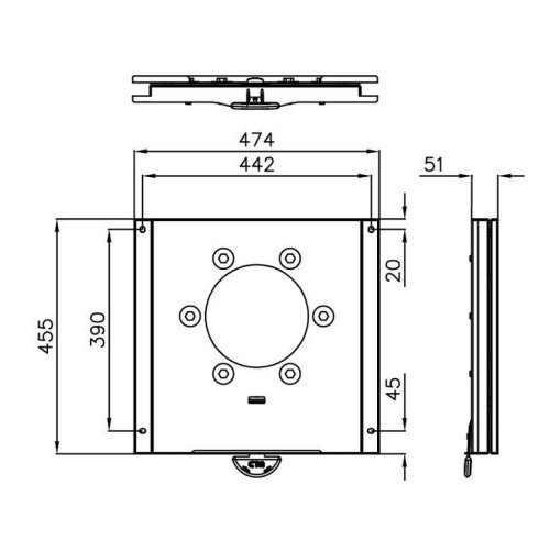 Rotary consoles driver or passenger side for Ford Transit from 2014