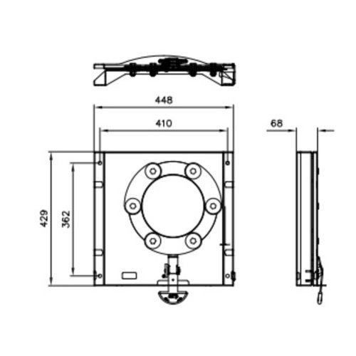 Rotary consoles passenger side for Renault Trafic and construction equal from 2014