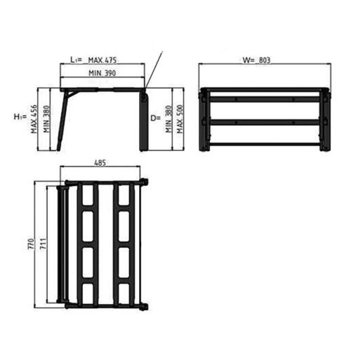 Easy Bed Klappbett Kasten