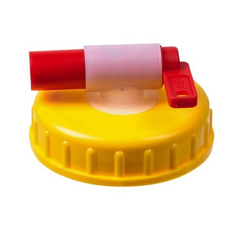 Screw cap DIN 96 with outlet tap