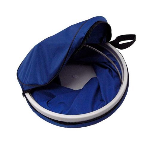 Folding bucket 9 litres with stable bottom and storage bag