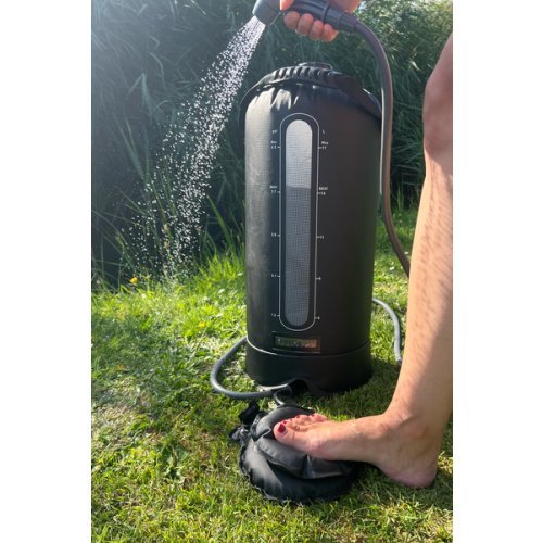 Campingdusche m. Fußpumpe