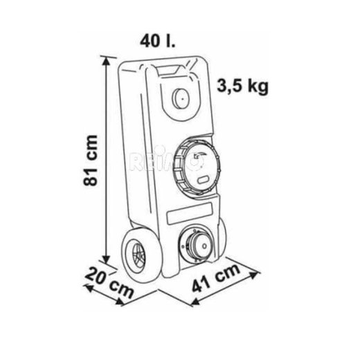 Abwasser Rolltank W 40l