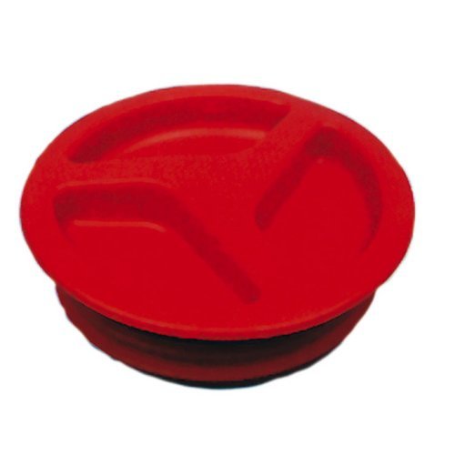 Inlet cover red Ø150mm