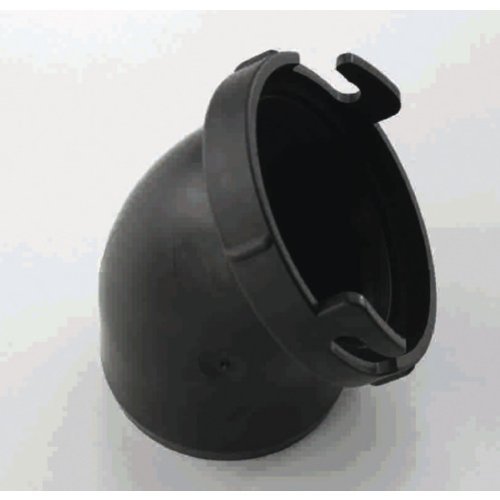 Mounting pipe with sealing, black