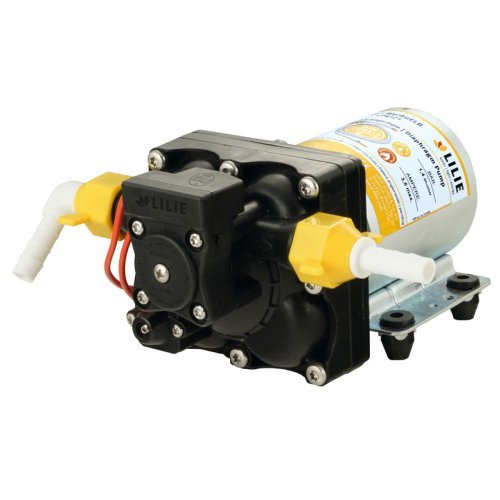 LILIE Soft Series Pump White Yellow with Bypass Control - 1.4 bar and 7.5 l/min