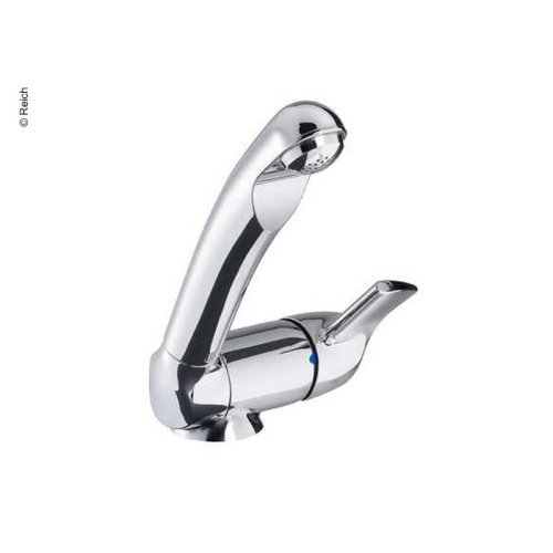 Single lever mixer style with switch