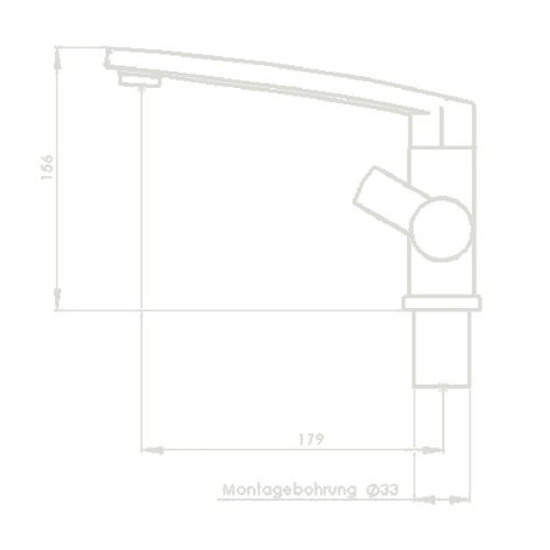 Water faucet CONTUR S - spout height 156 mm