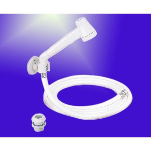 Shower set Modern white with hose 2m, loose