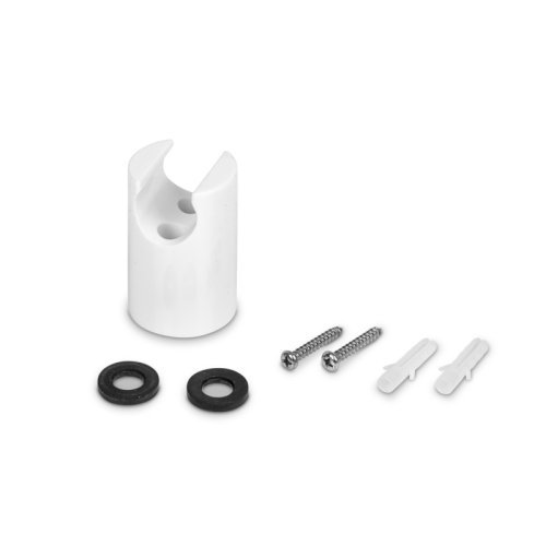 Shower set white with locking lever, 150 cm