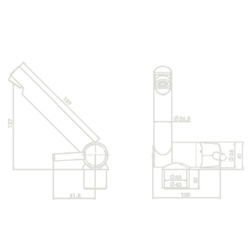Single lever mixer TREND C - Short, straight spout
