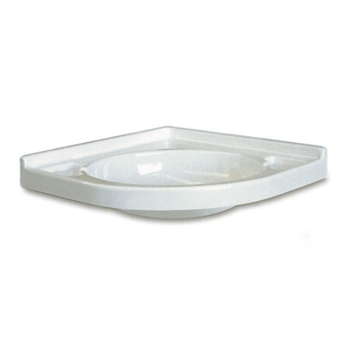 Corner washbasin 418x418mm white