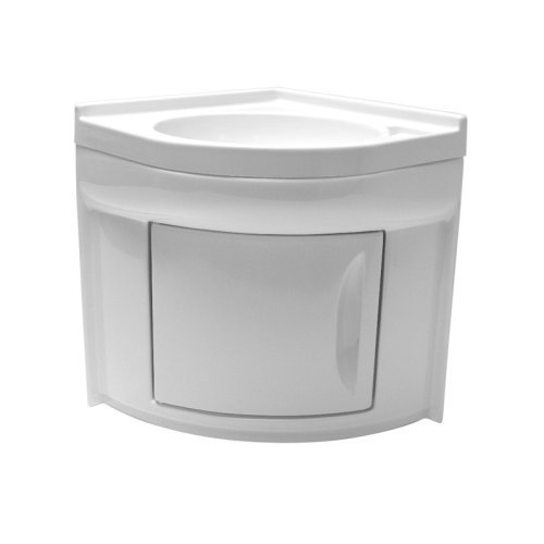Corner sink 418x418x510 mm including cabinet
