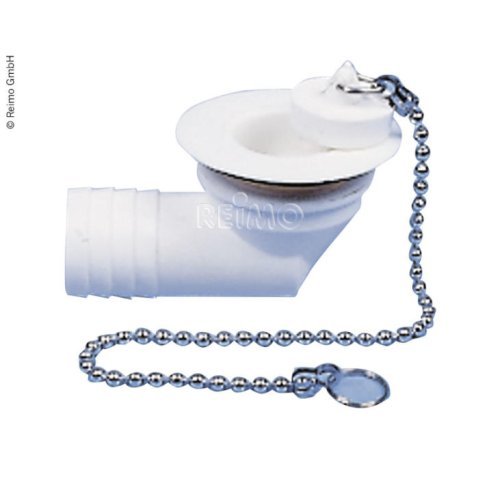 Water drain set angled - hose 1", drain opening 31 mm