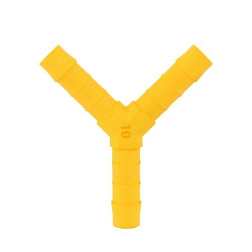 Y-connector for 10mm hose 2pcs. white yellow