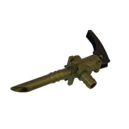 Draining end valve made of plastic