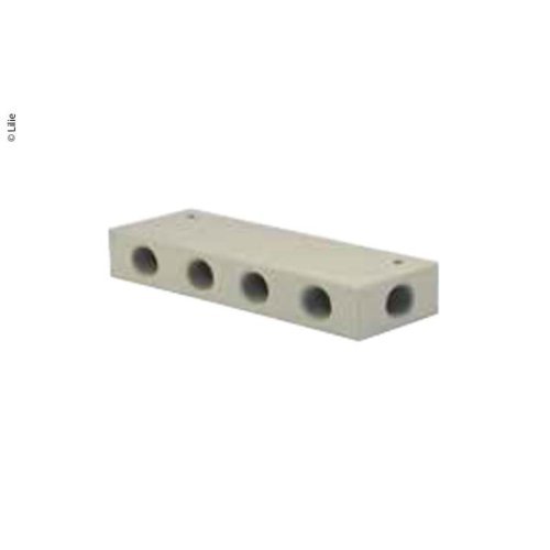 LILIE water distribution block 6x3/8" white-yellow