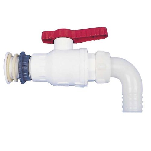 1" plastic flow-through tap, loose