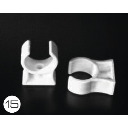 Pipe clamps for 28 mm sewage pipe system