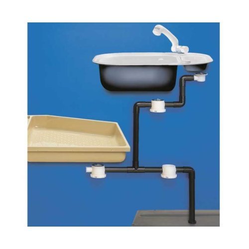 Water drain straight - With stainless steel strainer