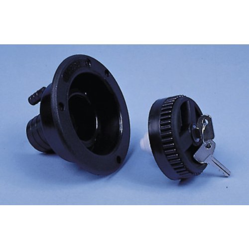 Filler neck short, black