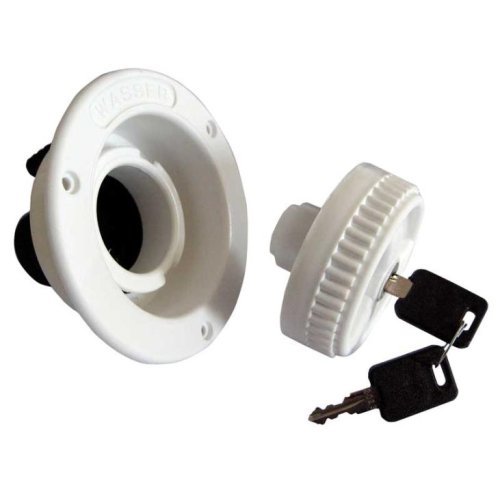 Filler neck - Short - White - 40 mm connection - Loose