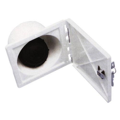 Filler neck with lockable flap