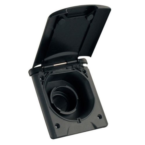 Filler neck with magnetic flap - Black